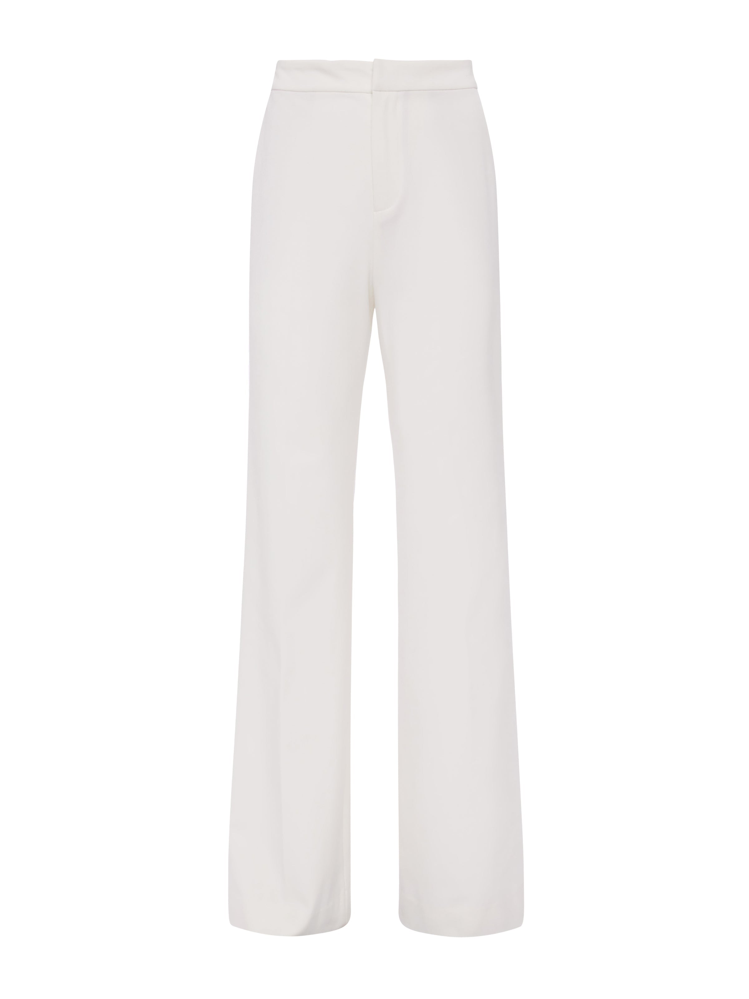 Livvy Straight Leg Trouse in White