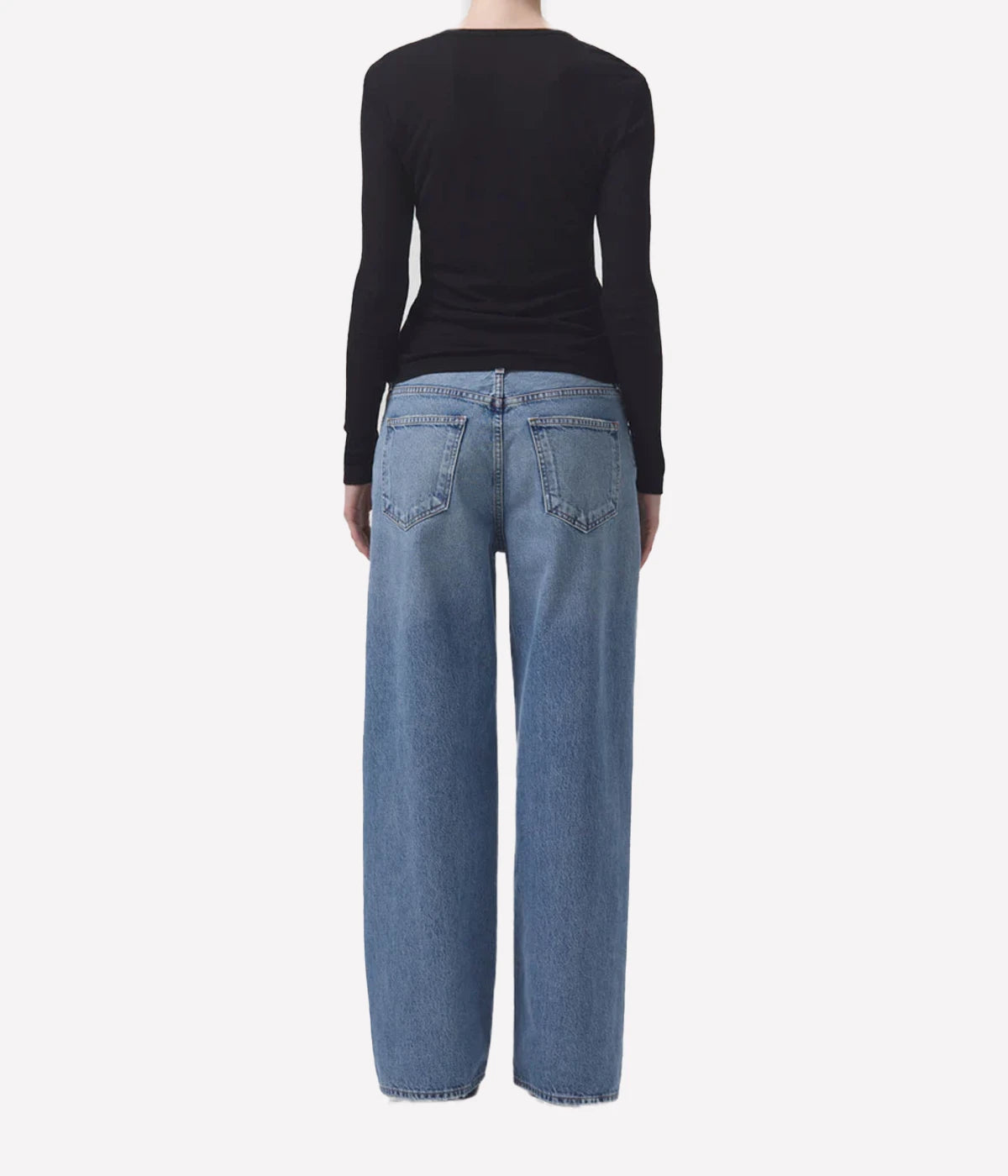 Low Slung Baggy Jean in Libertine