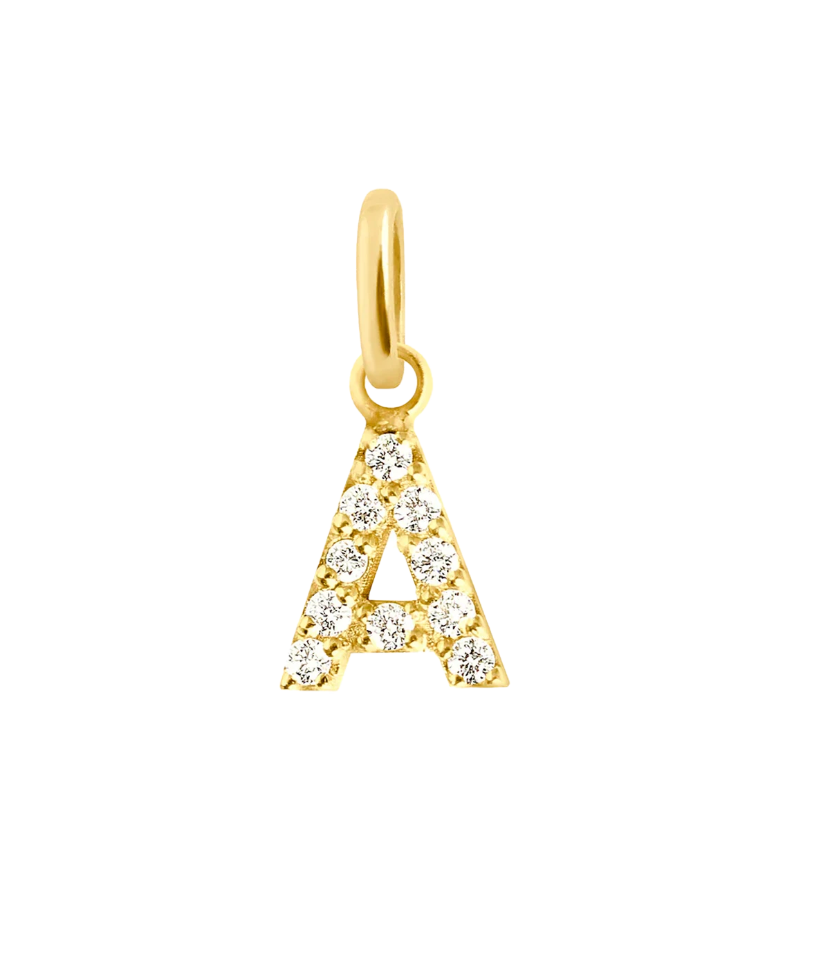 Lucky Letter Pendants in 18ct Yellow Gold & Diamonds