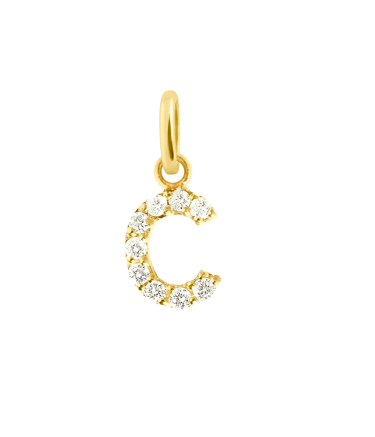 Lucky Letter Pendants in 18ct Yellow Gold & Diamonds