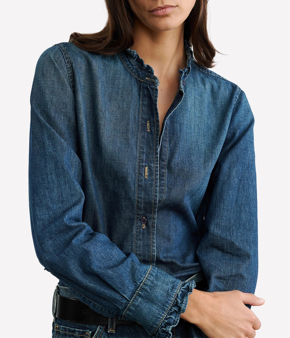 Lydia Denim Shirt in Classic Wash