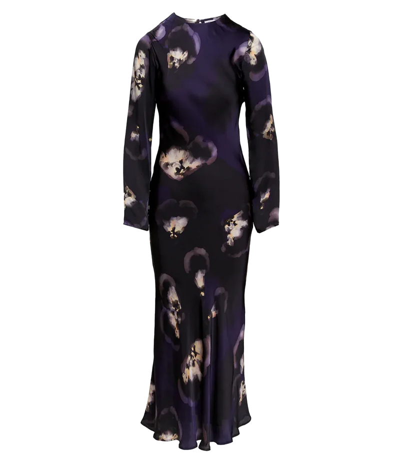 Quesada Midi Dress in Midnight Blue