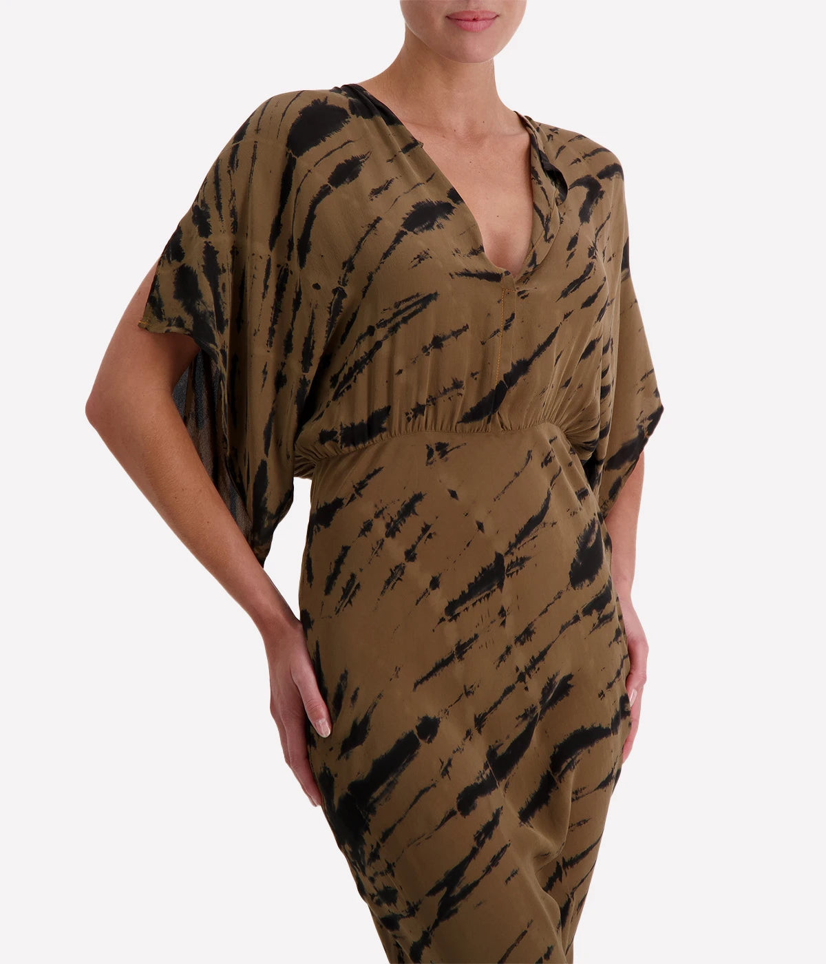 Kimono Dress in Safari Tiger