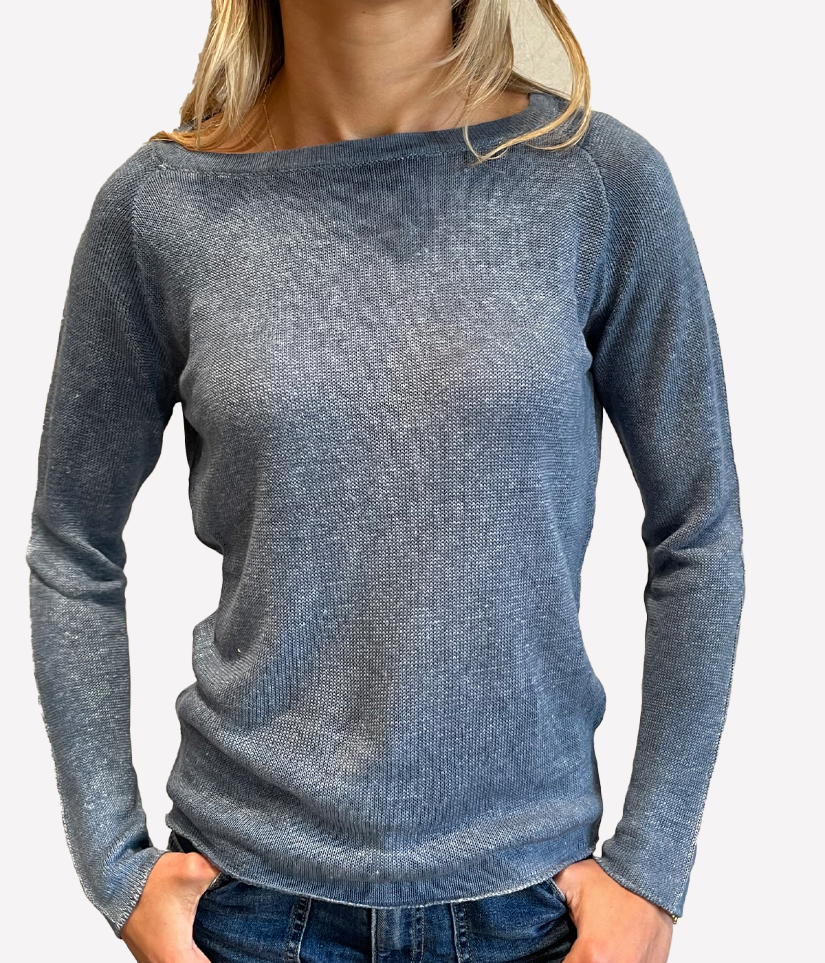 Maglia Pullover in Titanium