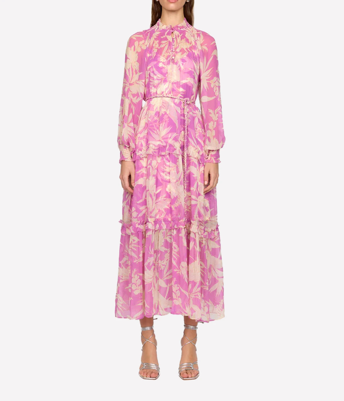 Maren Dress in Purple Rosette