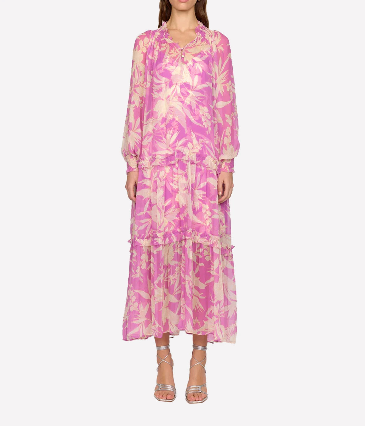 Maren Dress in Purple Rosette