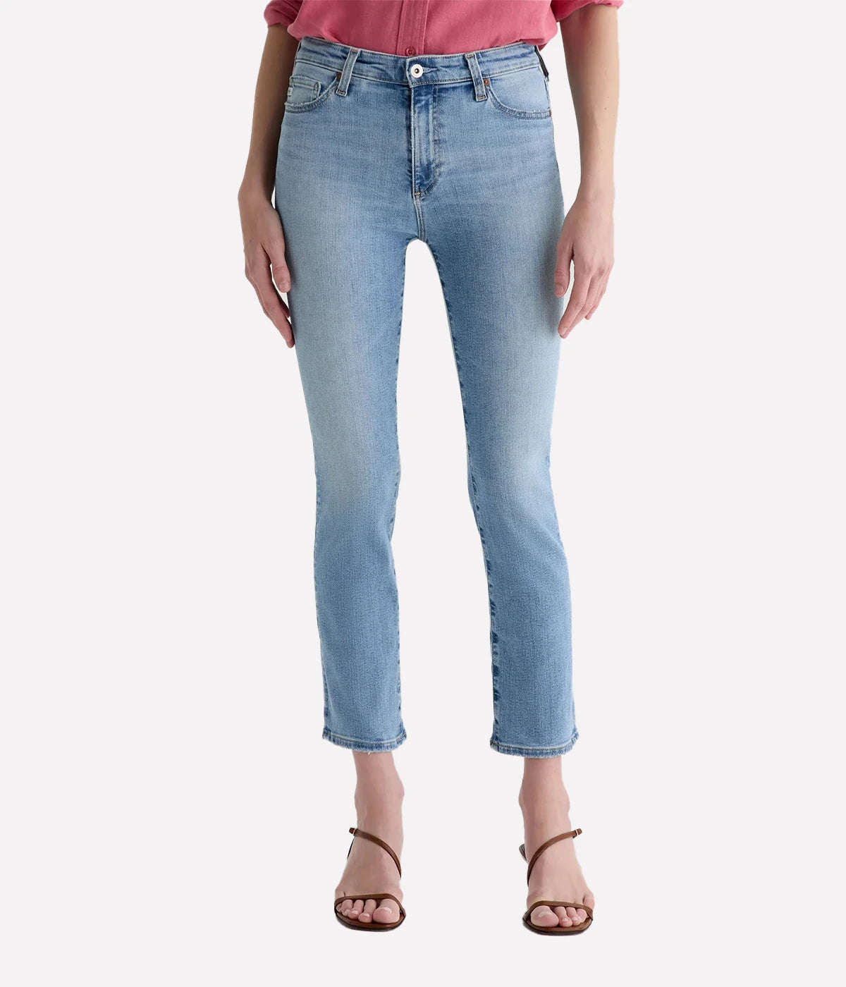 Mari Crop Jean in Marina Blue