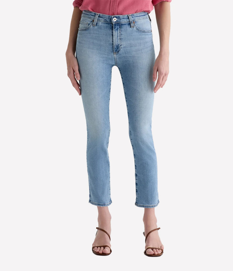 Mari Crop Jean in Marina Blue
