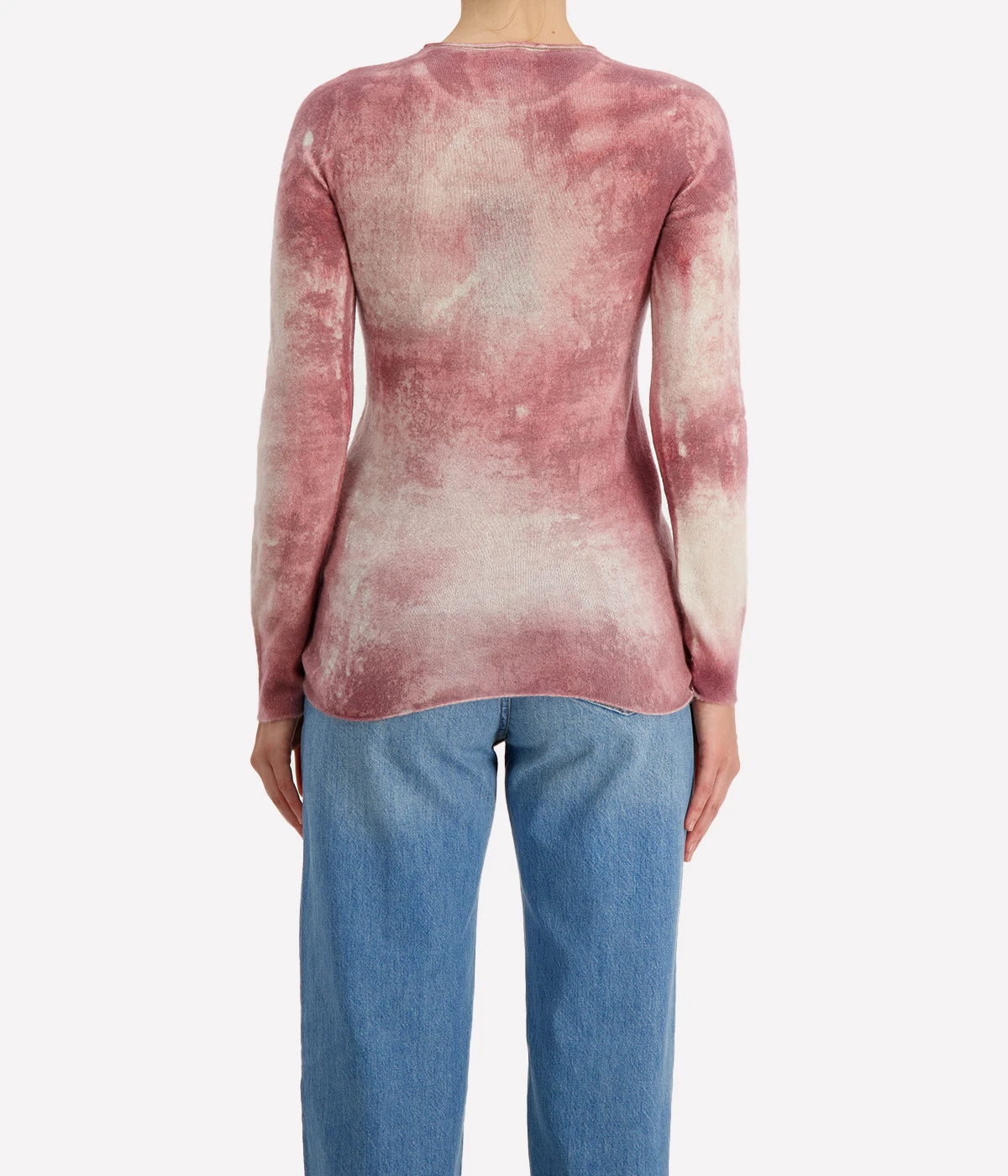 *FINAL SALE* Marmo Effect Light Cashmere Round Neck