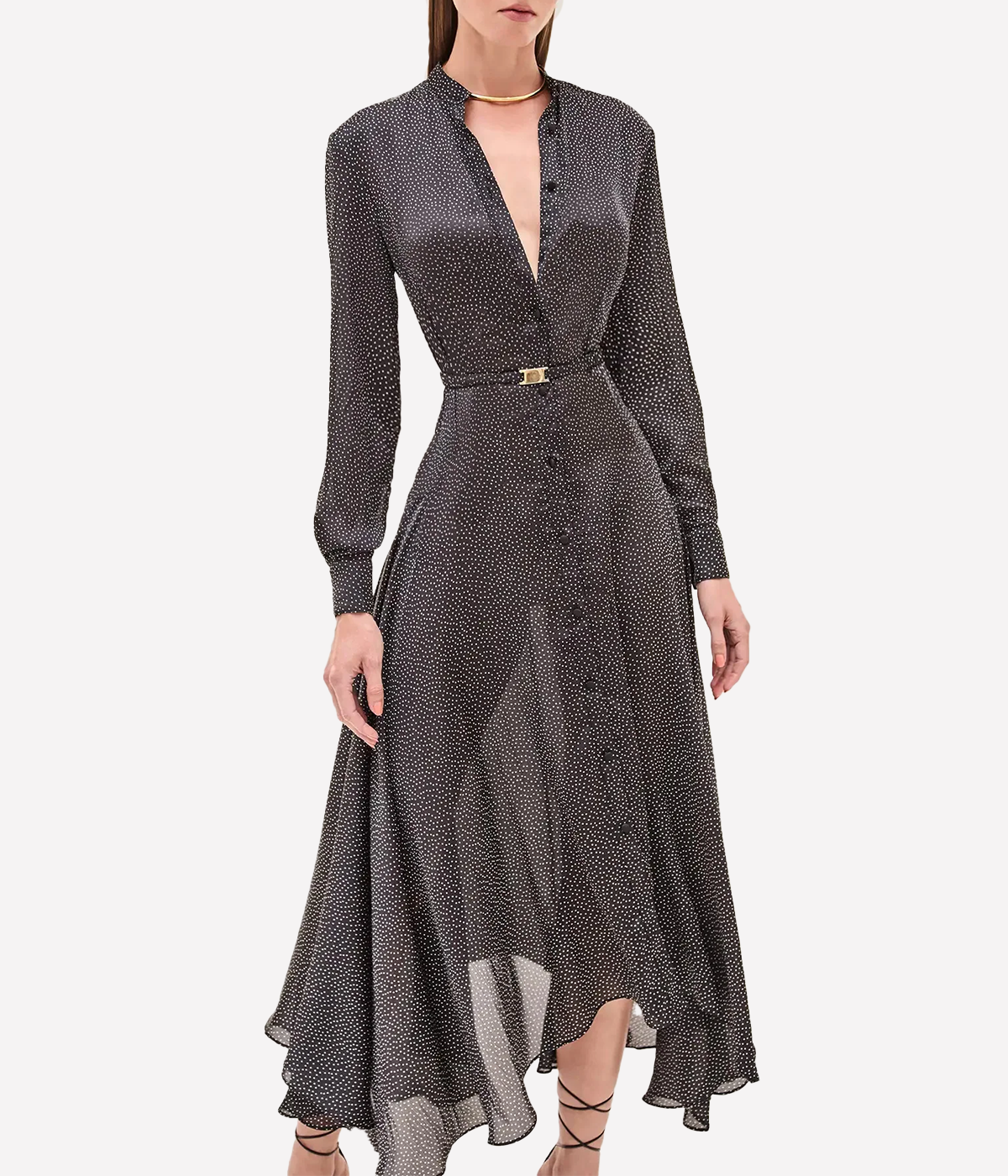 Monico Dress in Nero Dot