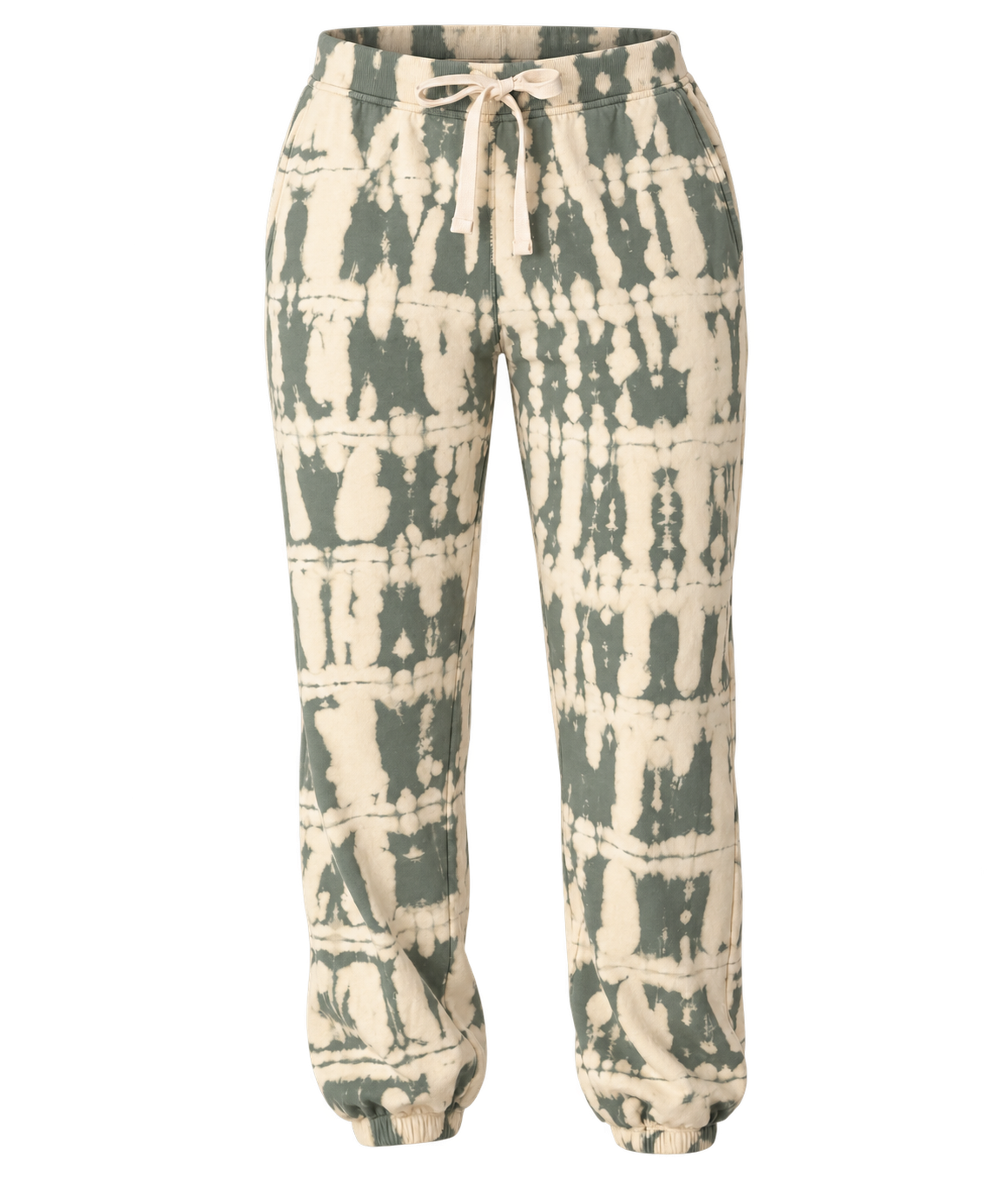 Electric & Rose Classic Horizon Jogger in Moss Ivory - product flat lay image
