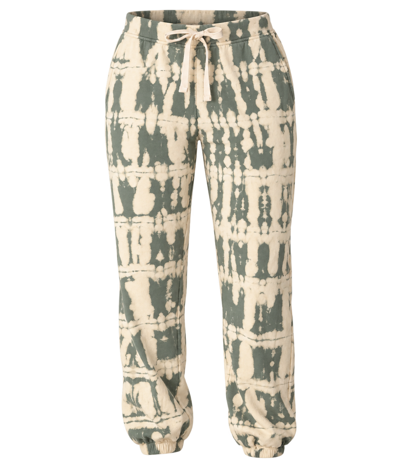 Electric & Rose Classic Horizon Jogger in Moss Ivory - product flat lay image
