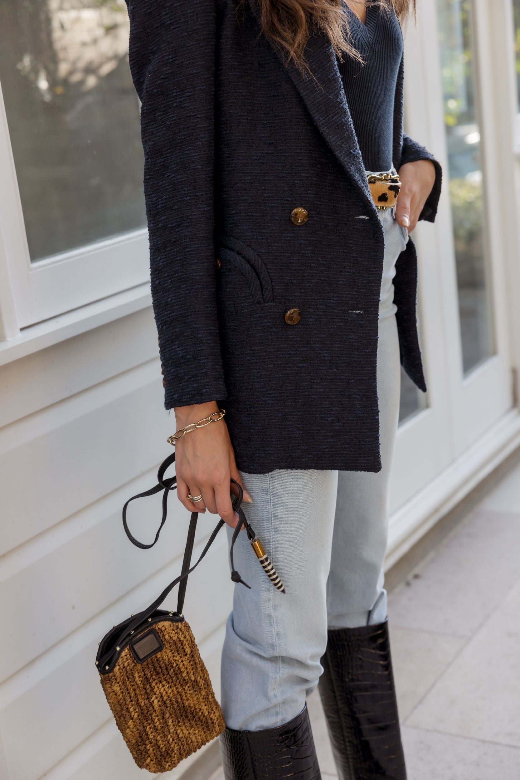 Esence Everyday Blazer in Navy