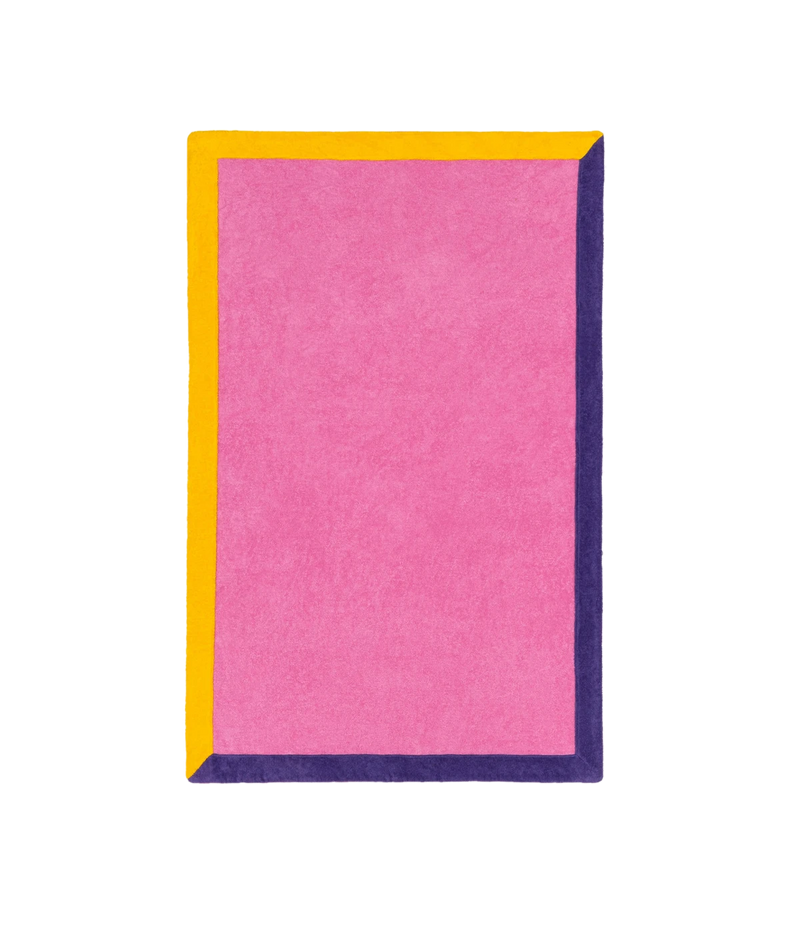 Multi Bubblegum Signature Beach Towel