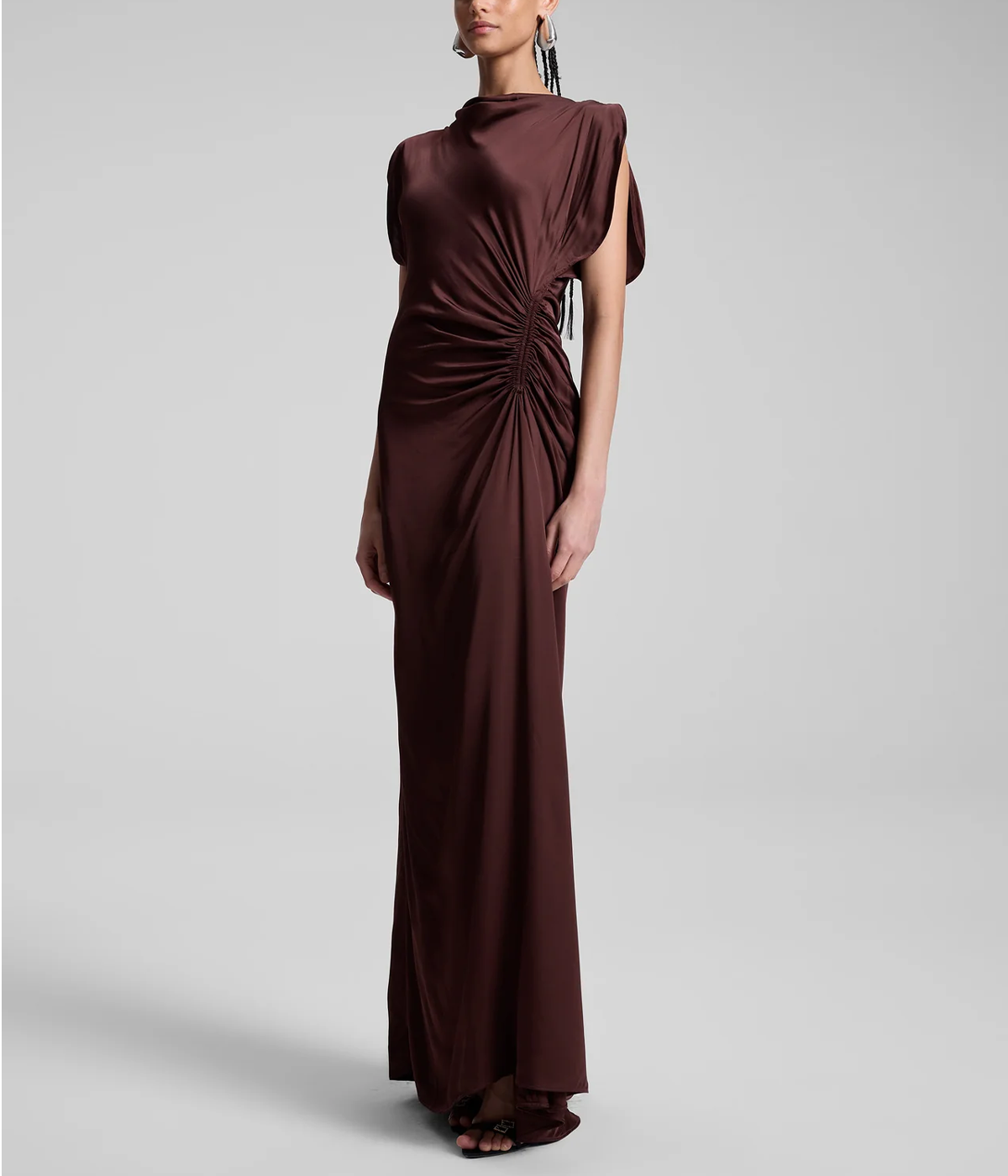 *FINAL SALE*Nadia Gown in Chocolate Plum