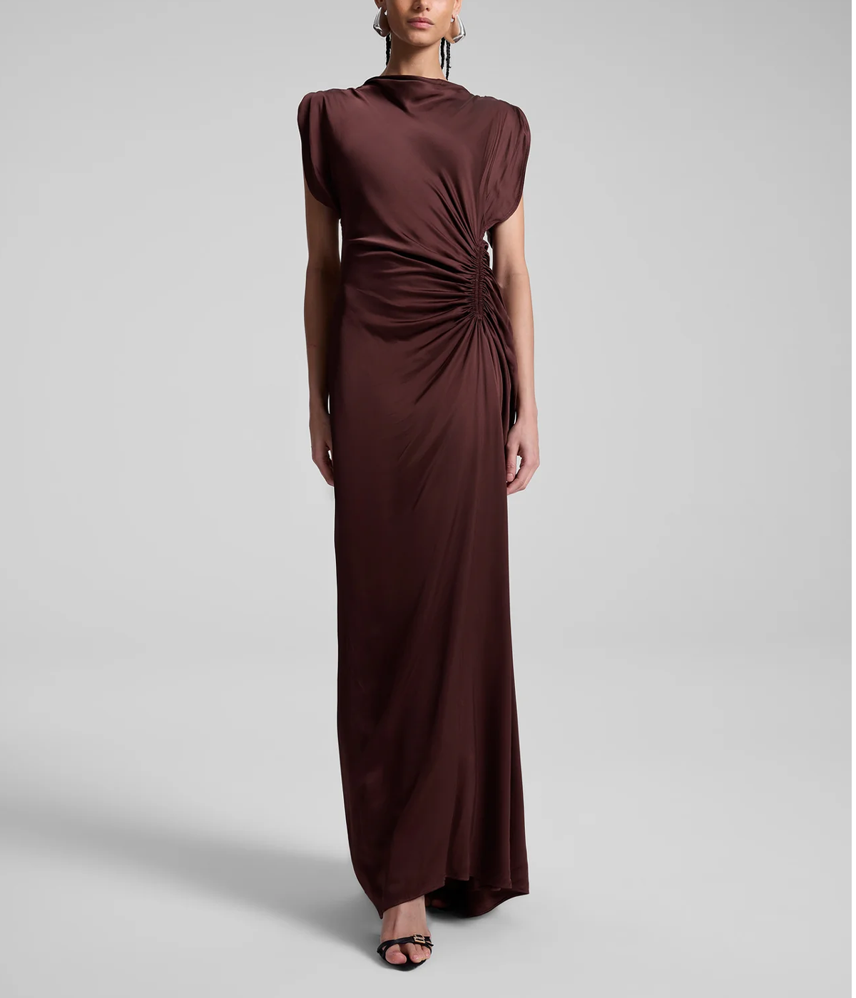 *FINAL SALE*Nadia Gown in Chocolate Plum