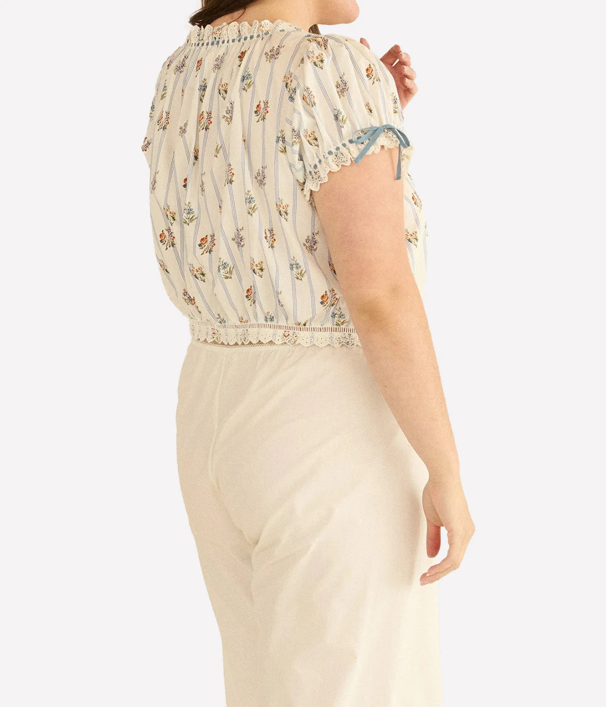 Nera Top in Fleurs De Bordeaux