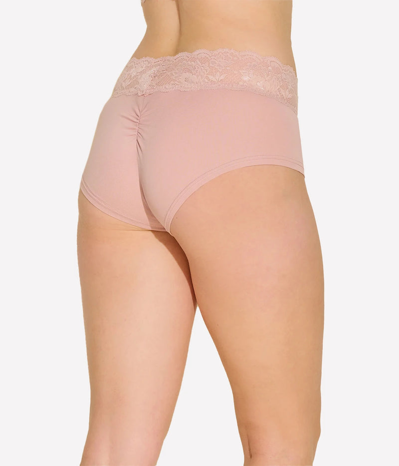 Peachie Boyshort in Mandorla