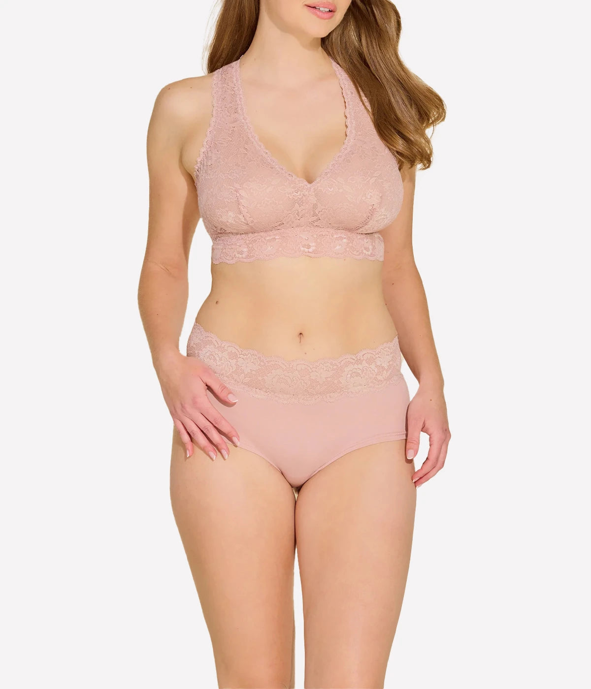 Peachie Boyshort in Mandorla
