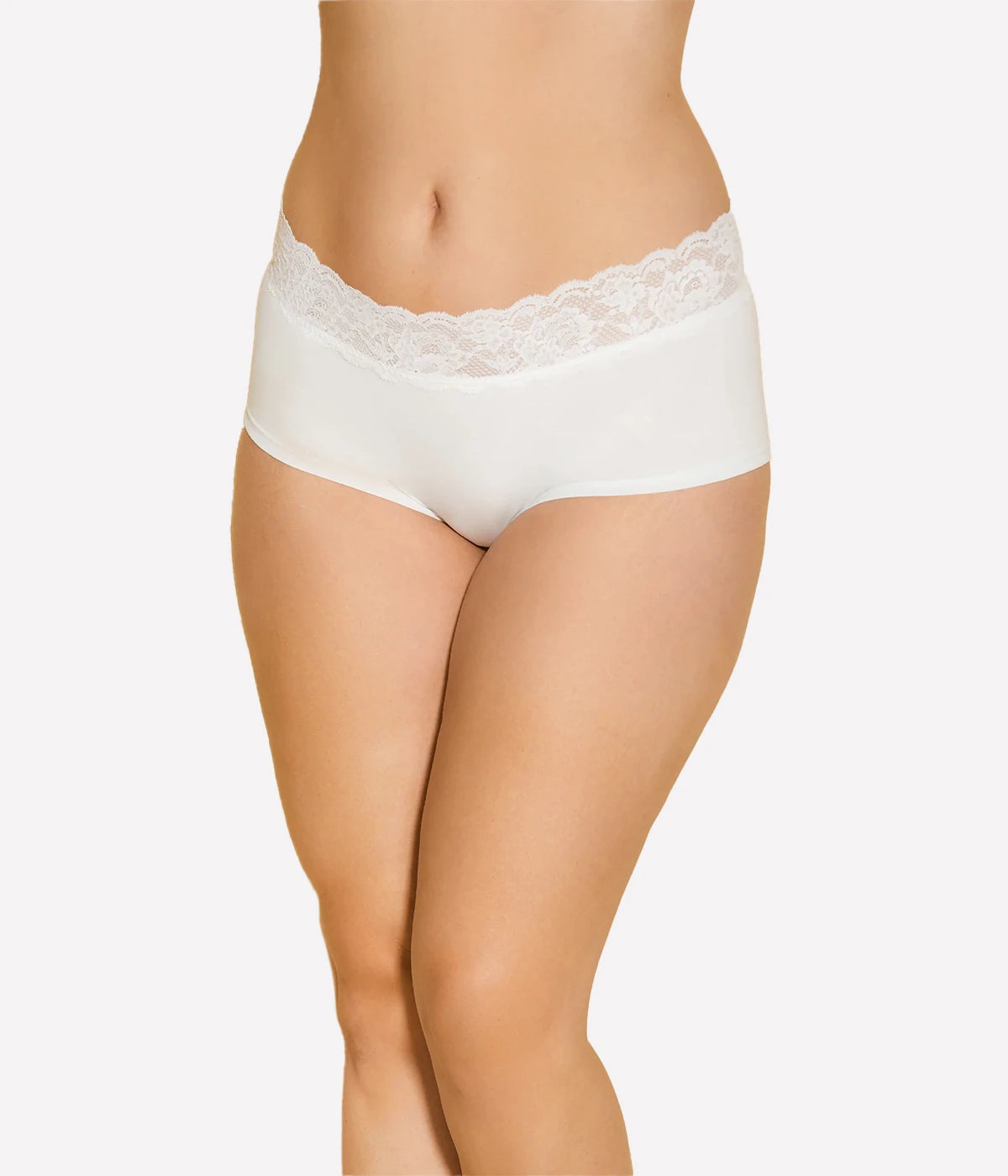 Peachie Boyshort in White