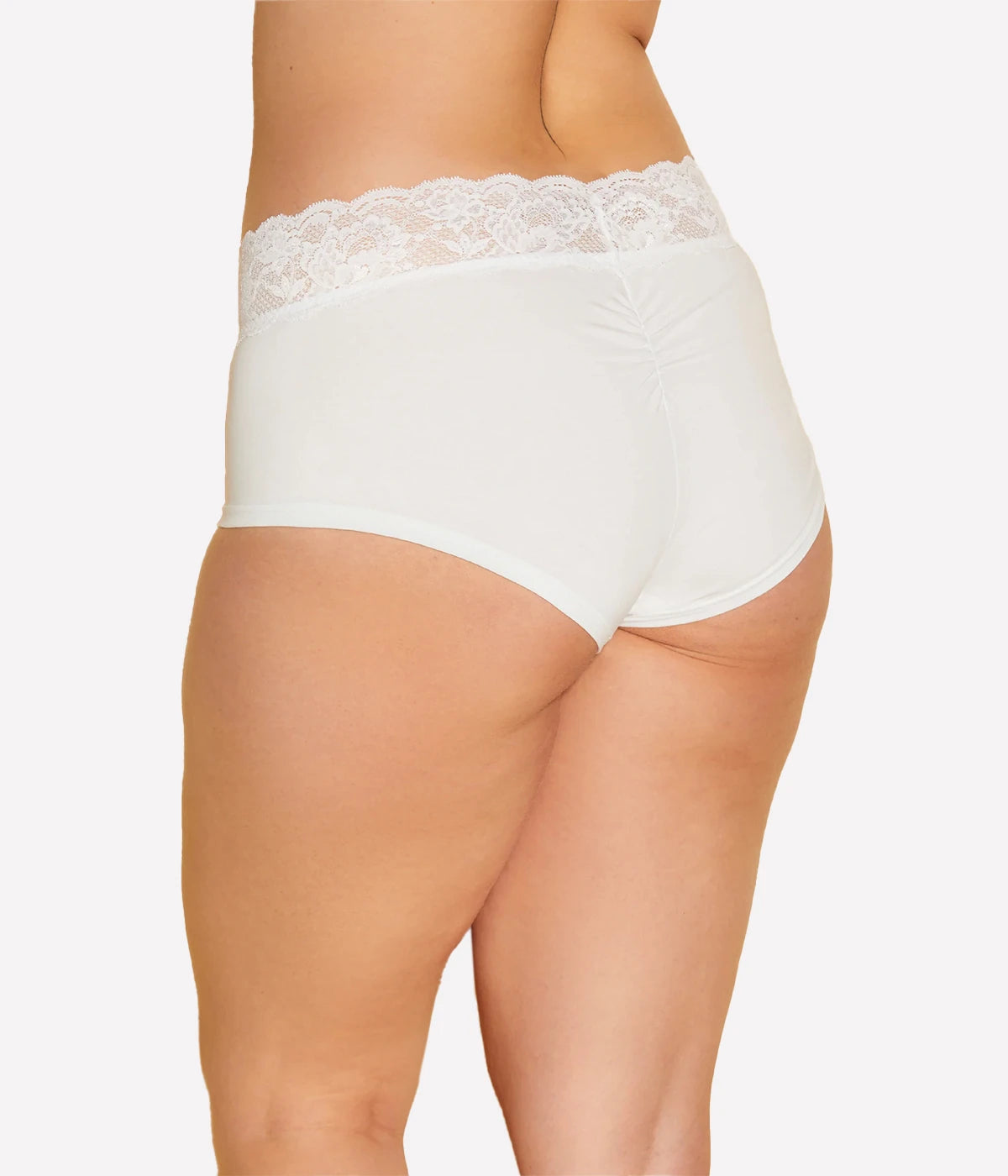 Peachie Boyshort in White