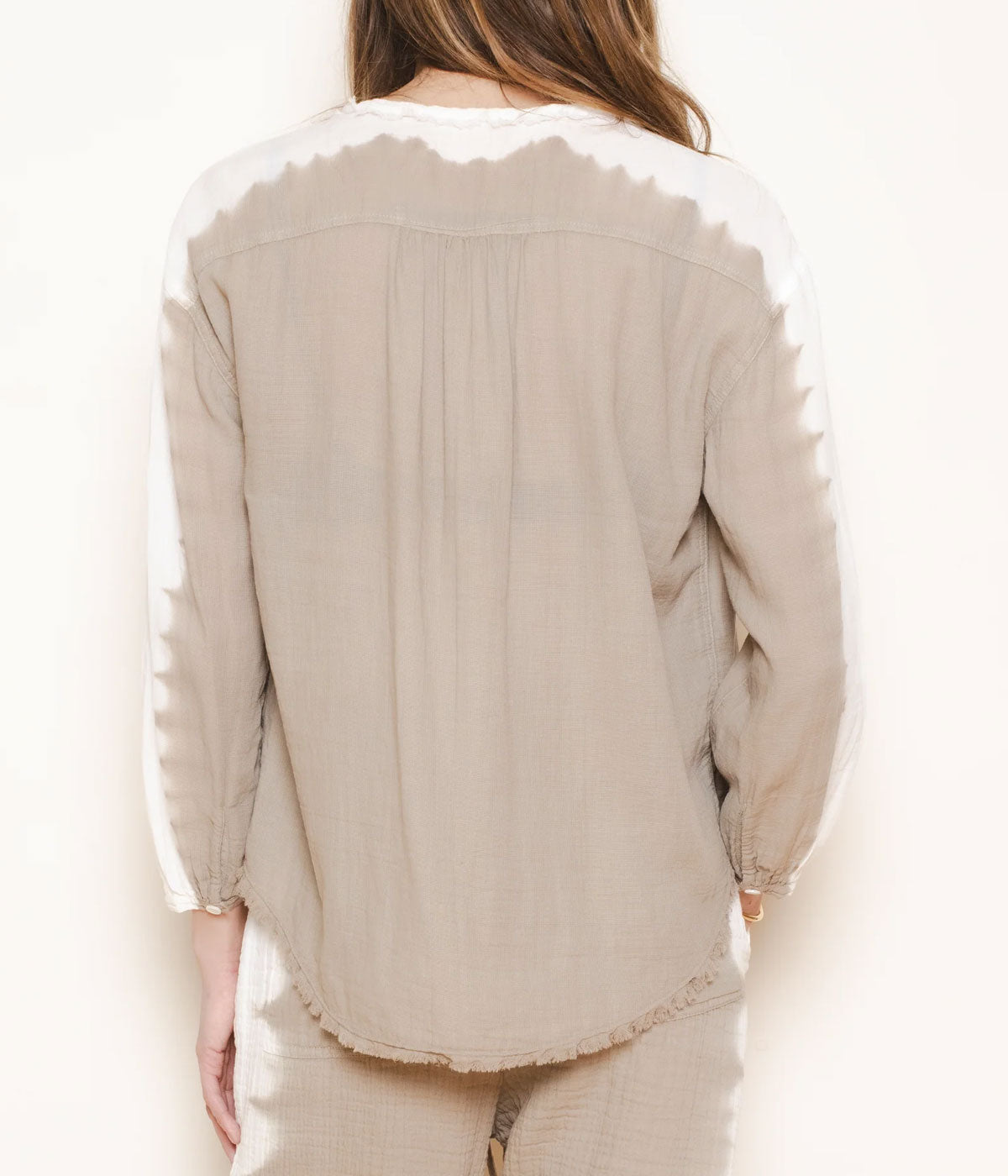 Poet Blouse in Wheat Vibrations