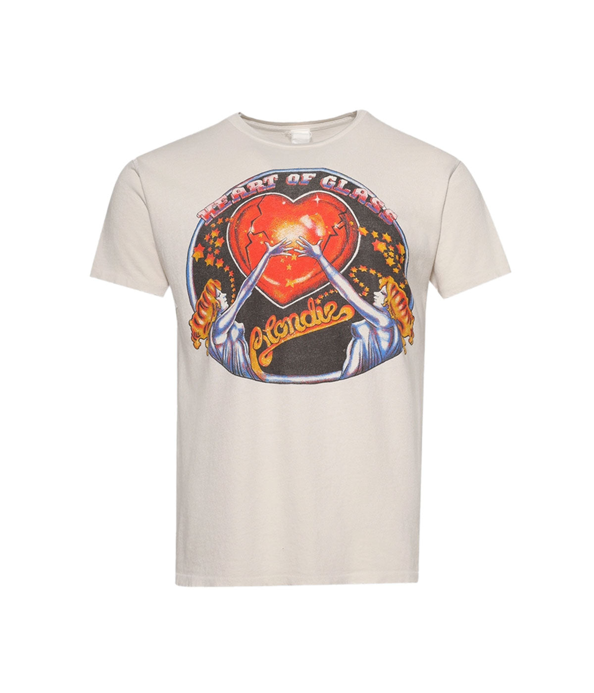 Blondie Heart Of Glass Crew Tee in Vintage White