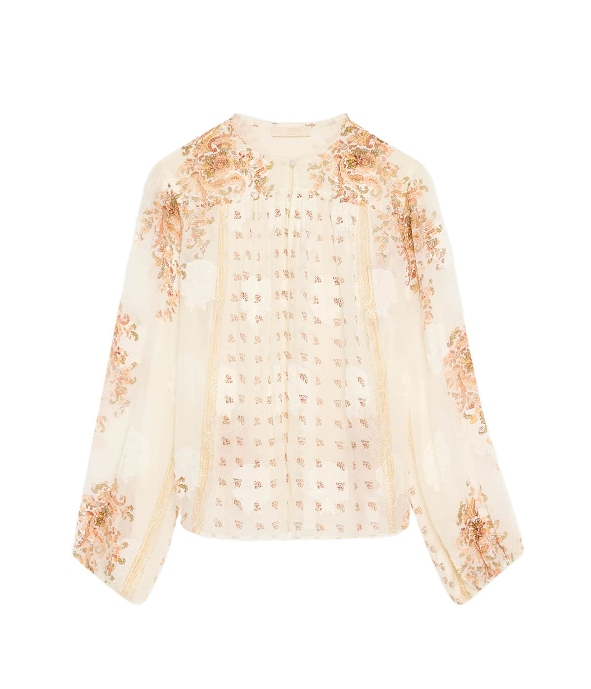 Aster Long Sleeve Blouse in Alabaster