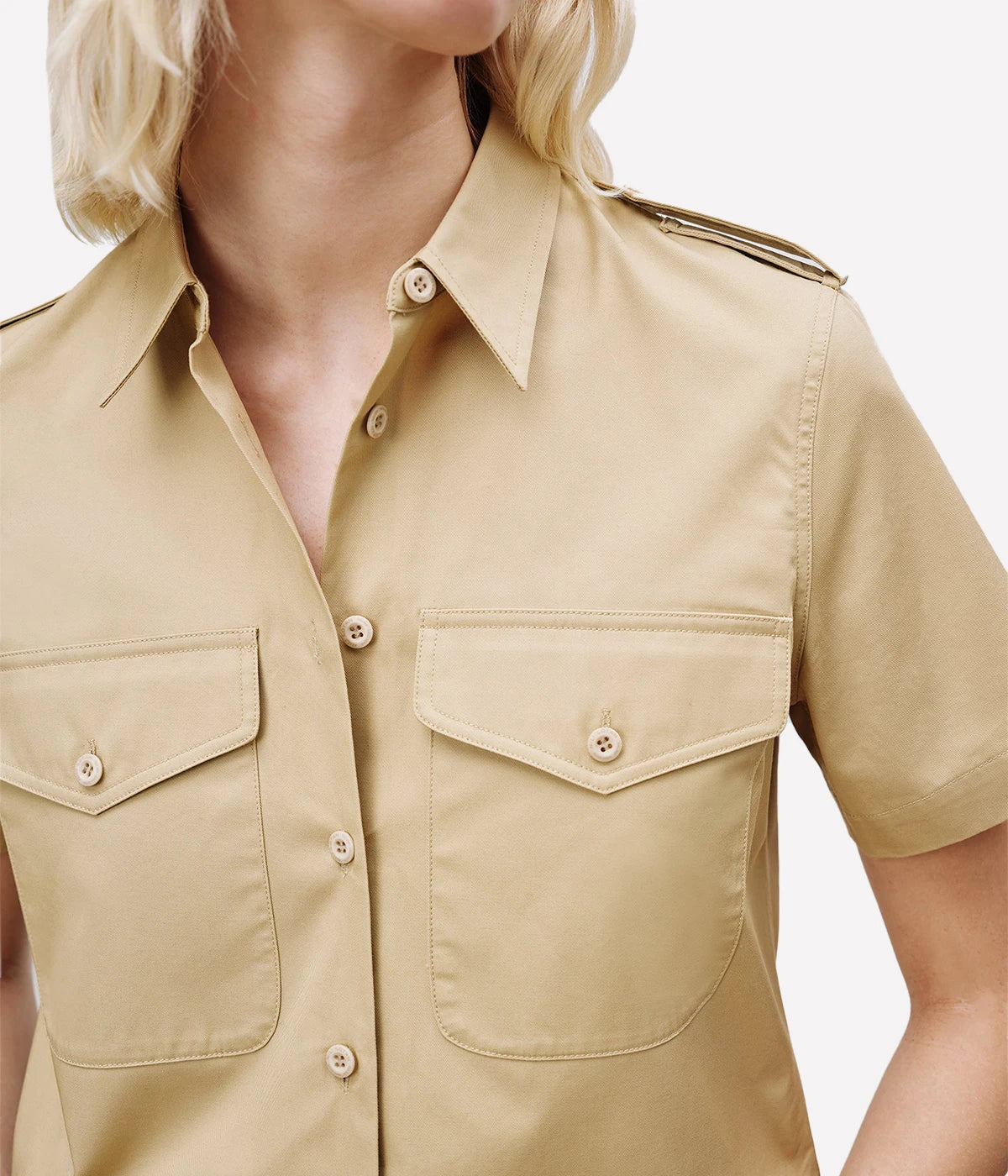 Natalie Shirt in Desert Khaki