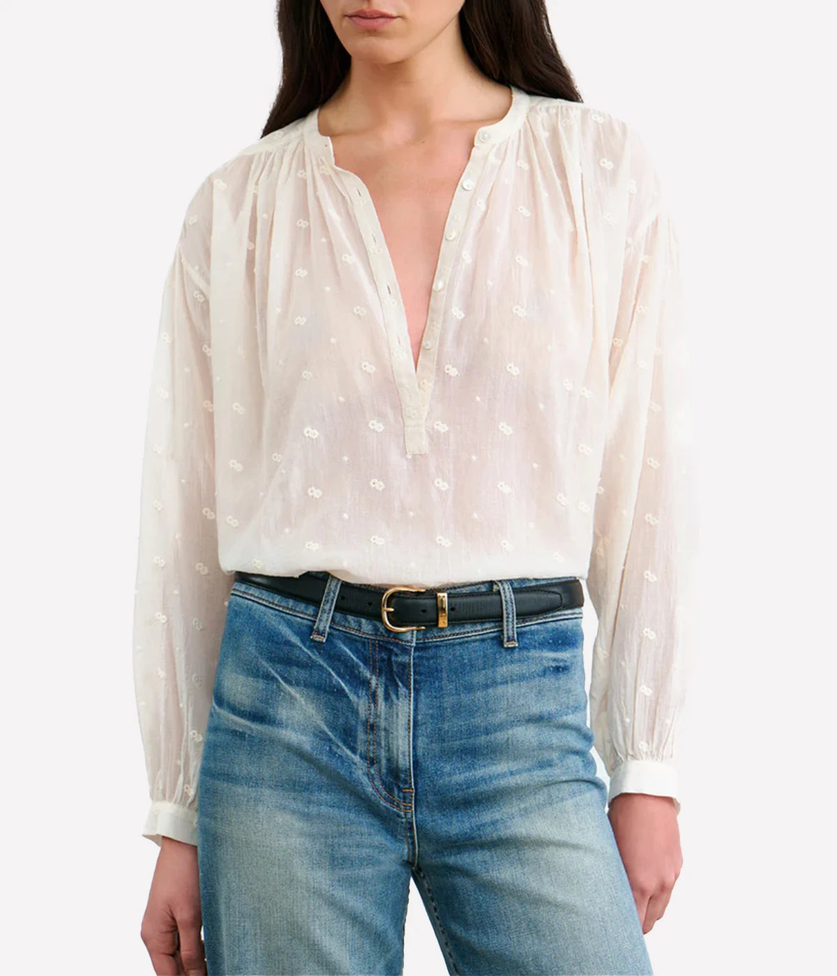 Neville Blouse in Ivory