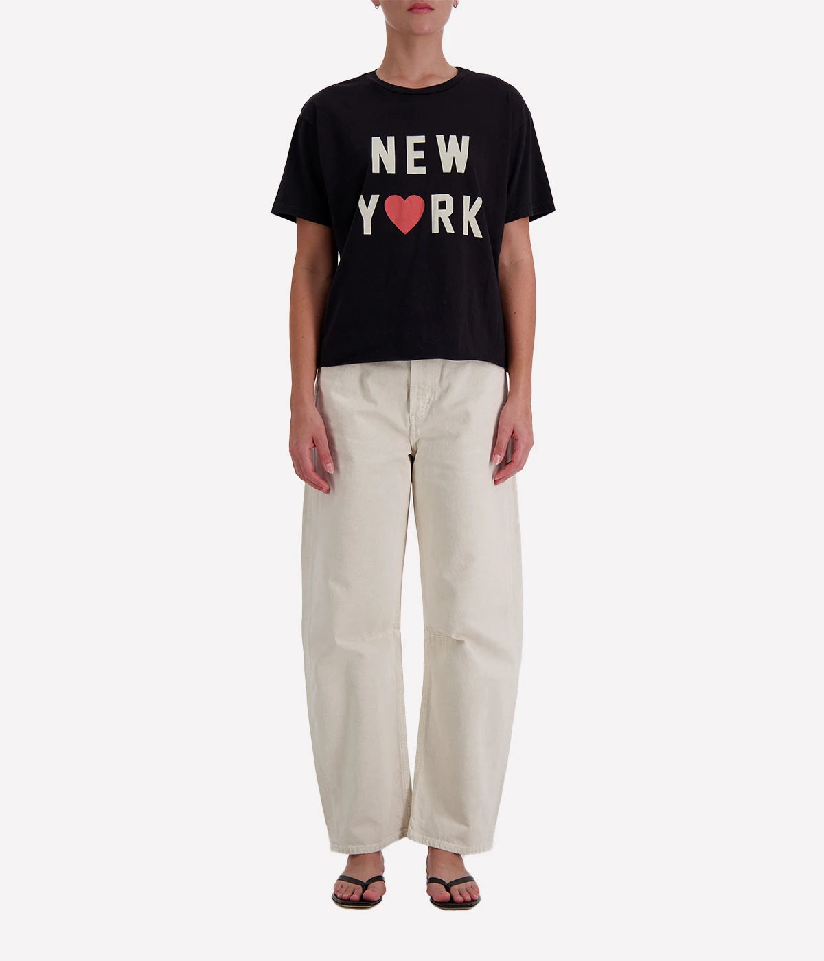 New York Tee in Vintage Blck