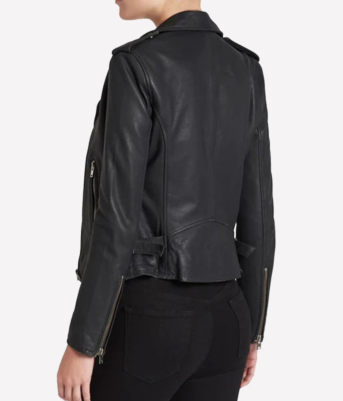 Newhan Biker Jacket in Black