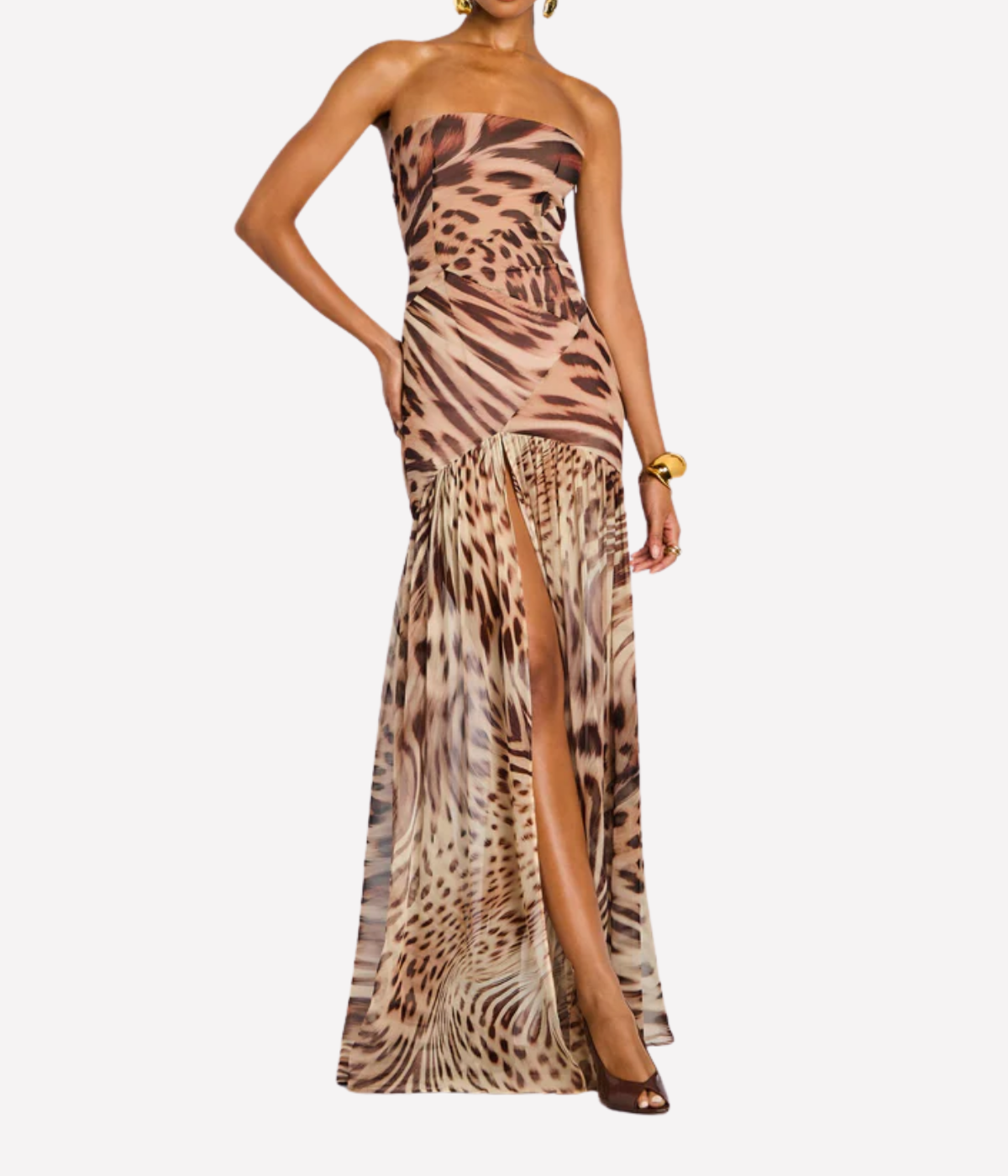 Nicole Dress in Animal Print