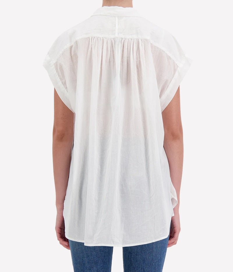 Normandy Blouse in Ivory