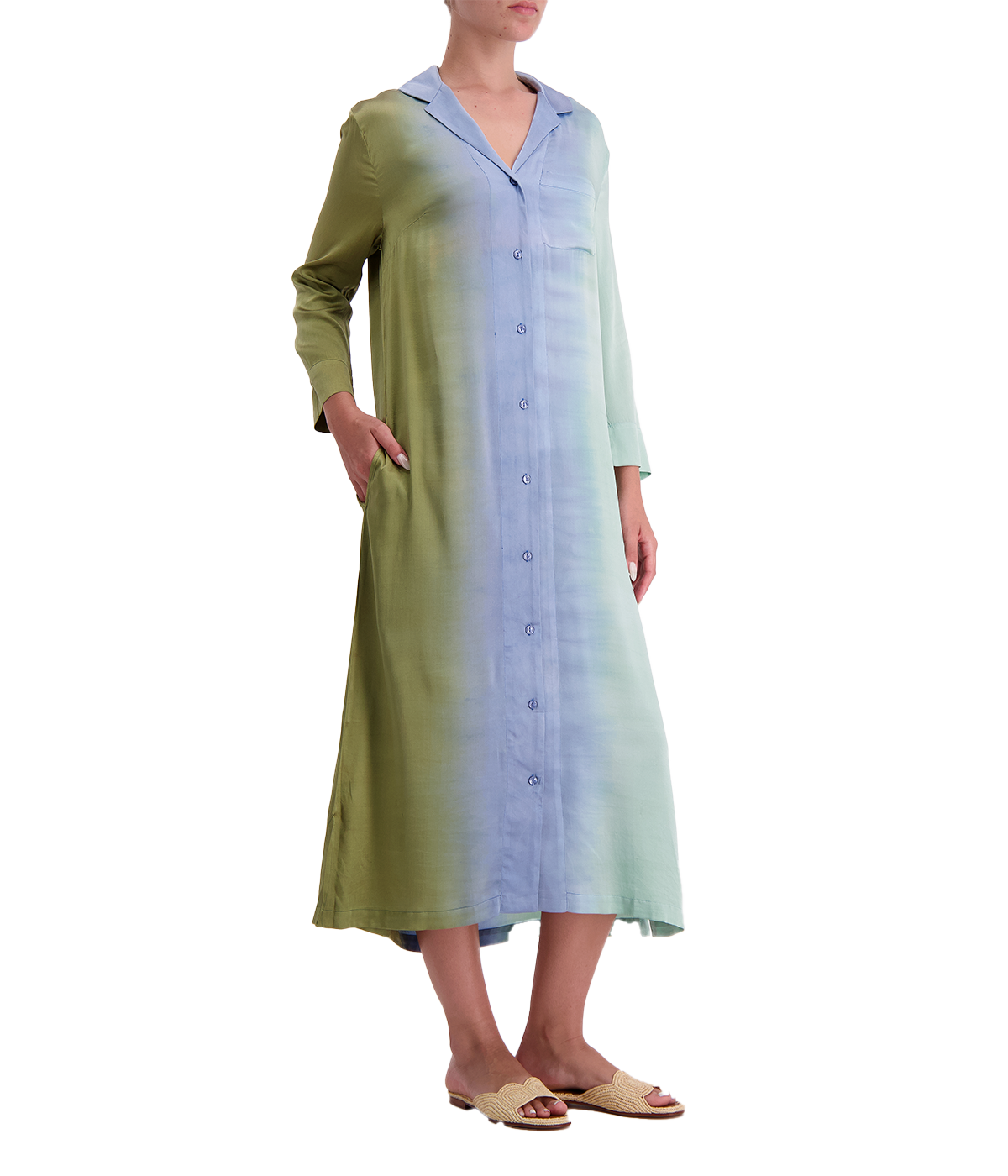 Alexa Dress in Leaf