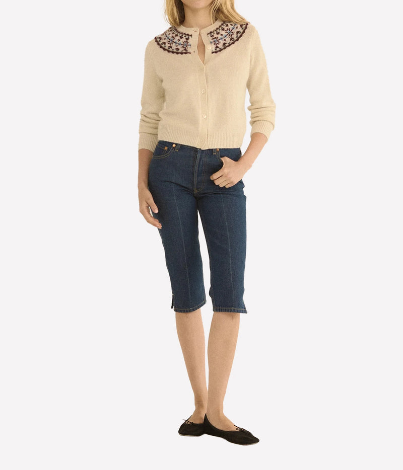 Olympe Cashmere Cardigan In Cottage