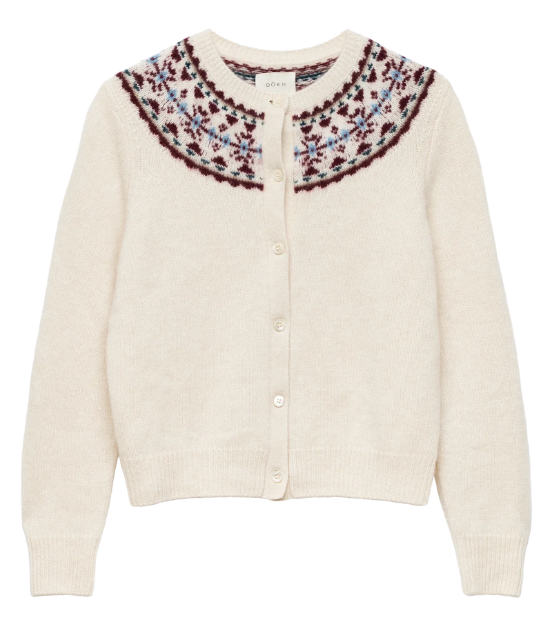 Olympe Cashmere Cardigan In Cottage