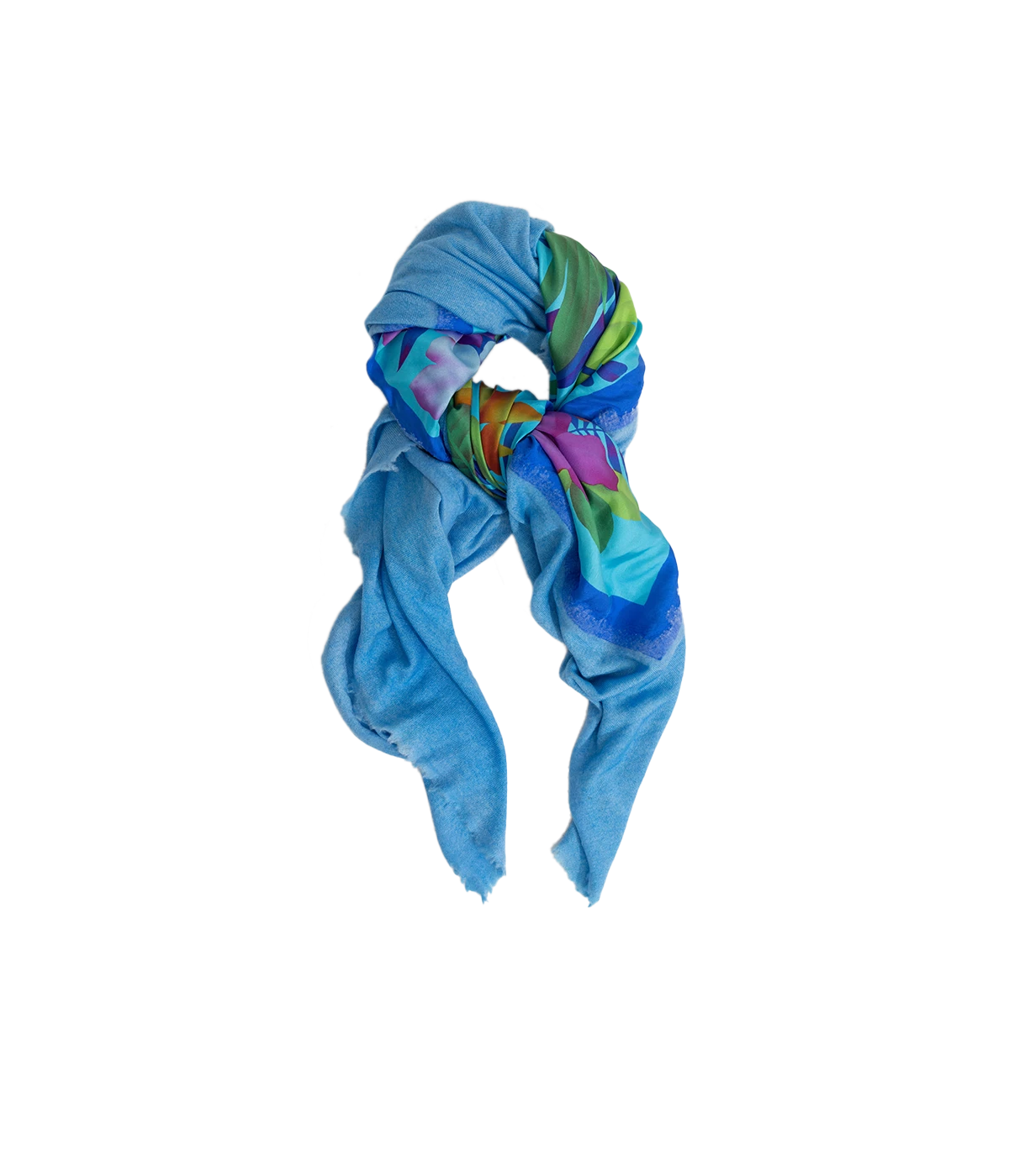 One Of A Kind Foulard Scarf in Aqua