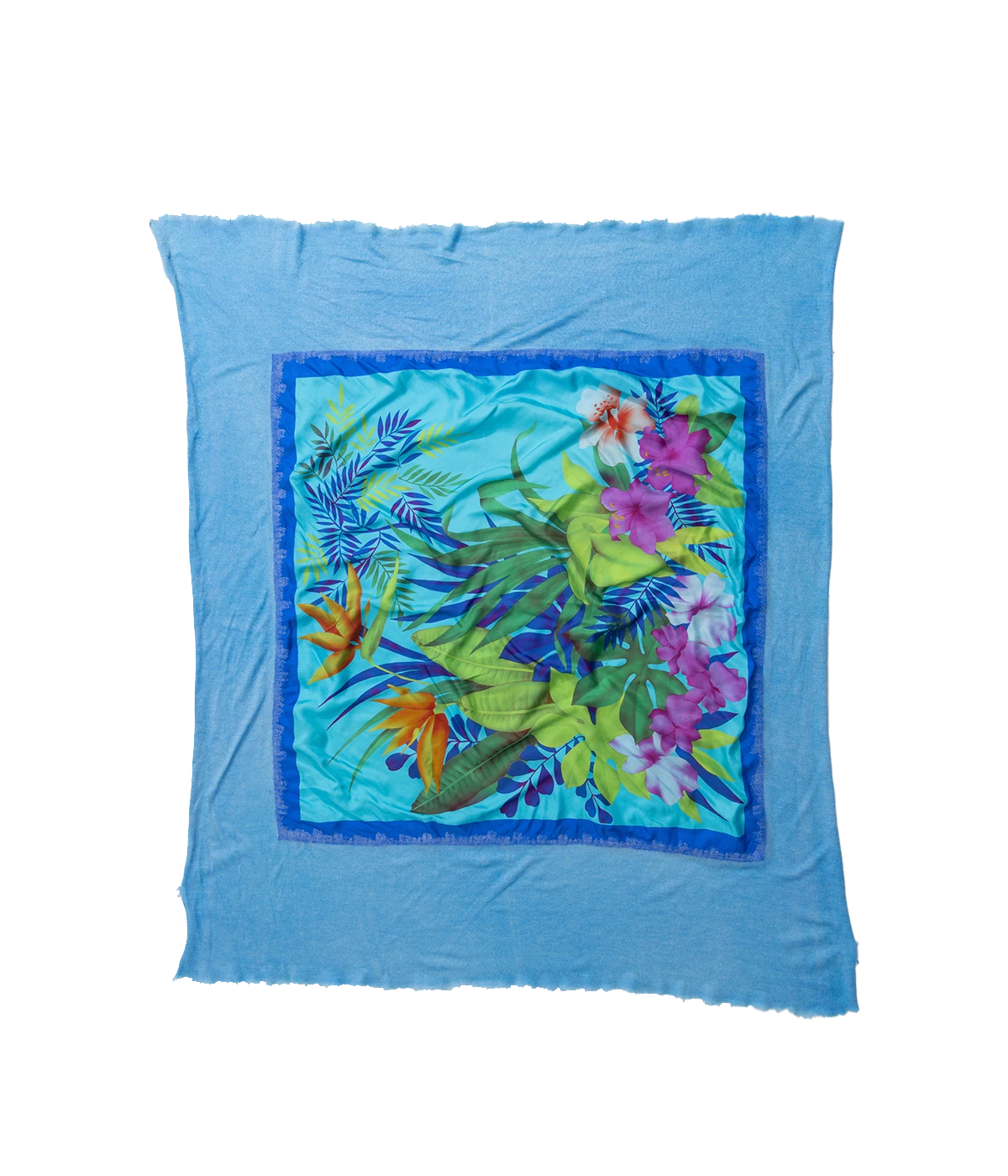 One Of A Kind Foulard Scarf in Aqua