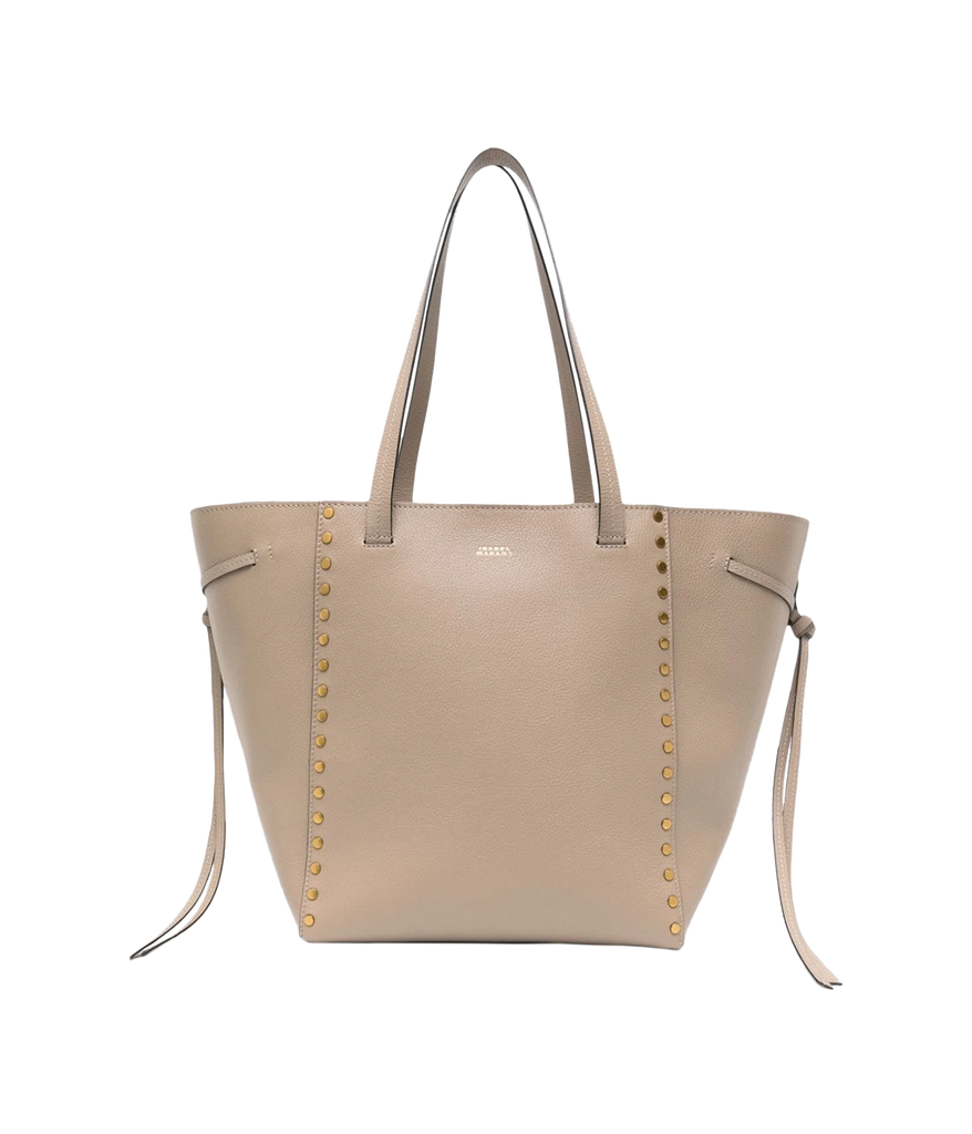 A roomy shoulder tote bag by Isabel Marant. Crafted from taupe grained calf with flat shoulder straps, perfect to carry all your belongings.  