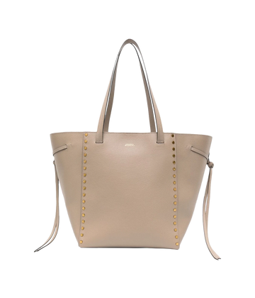 A roomy shoulder tote bag by Isabel Marant. Crafted from taupe grained calf with flat shoulder straps, perfect to carry all your belongings.  