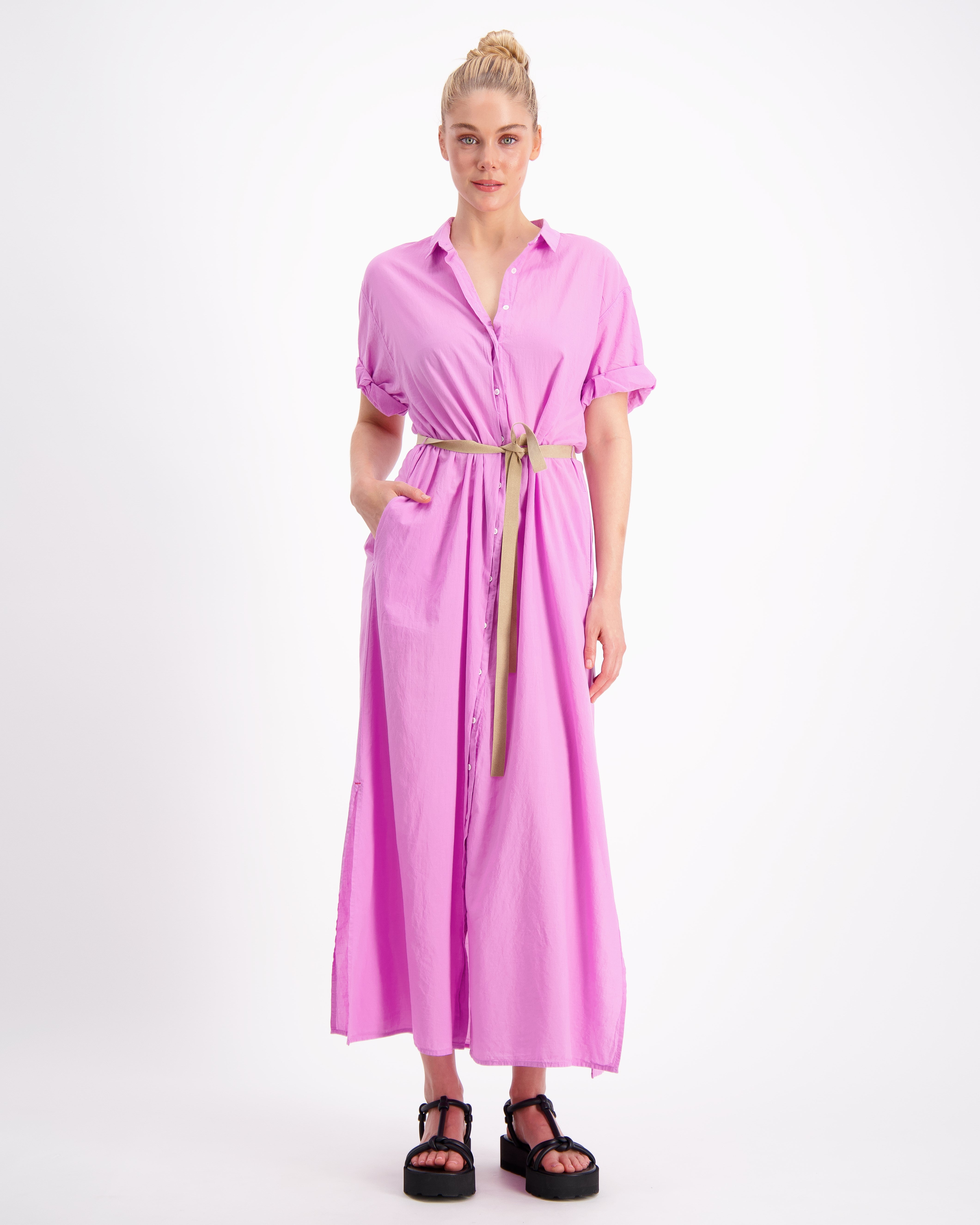 Linnet Dress in Lavender Pink