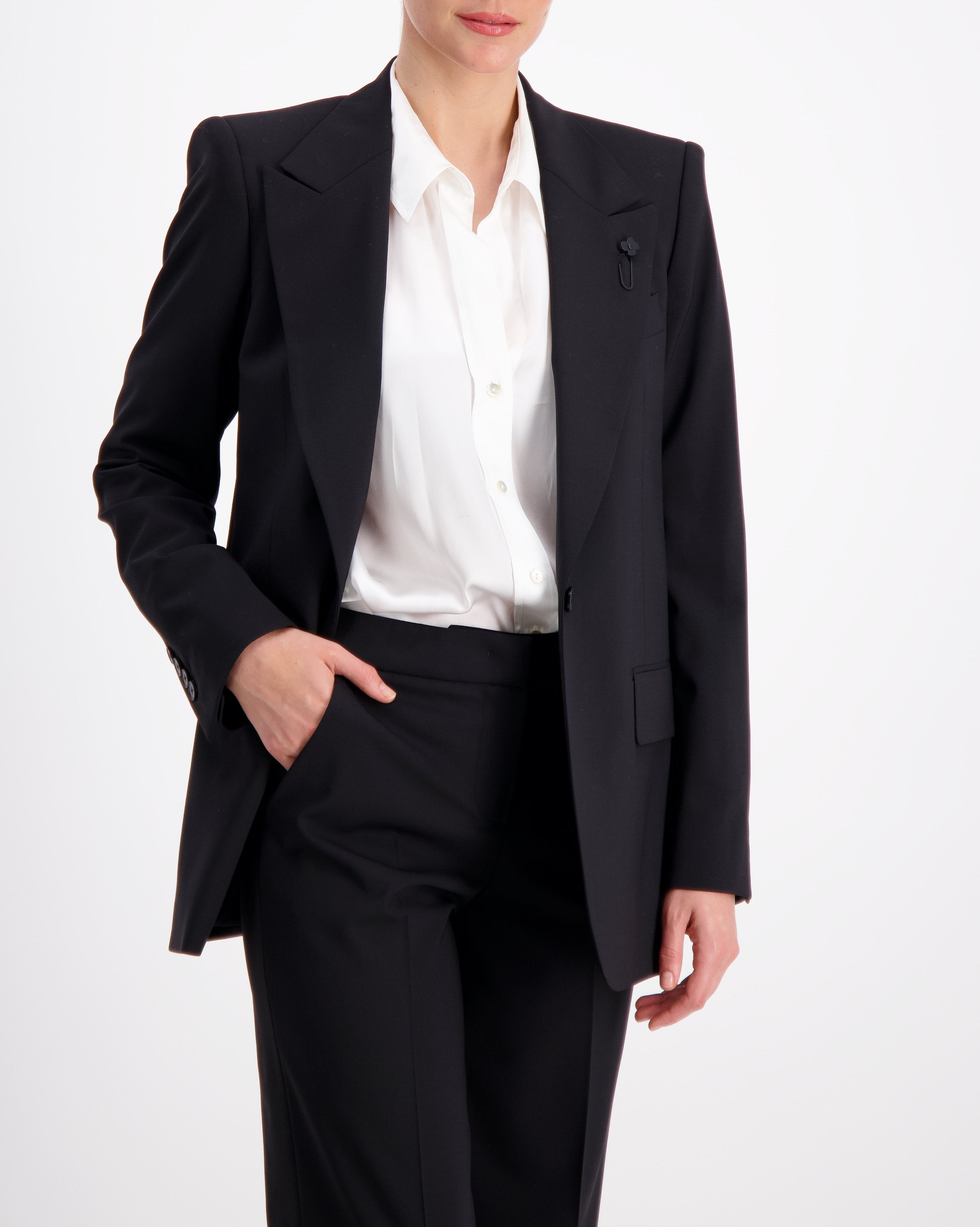 Single Breasted Blazer in Black