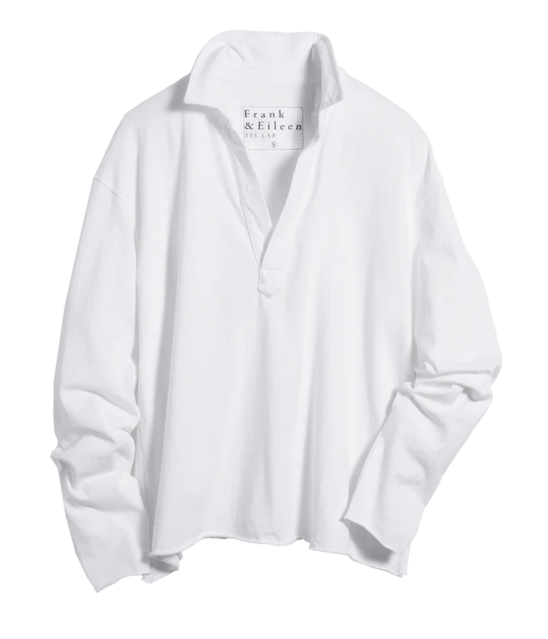 Patrick Jersey Henley in White