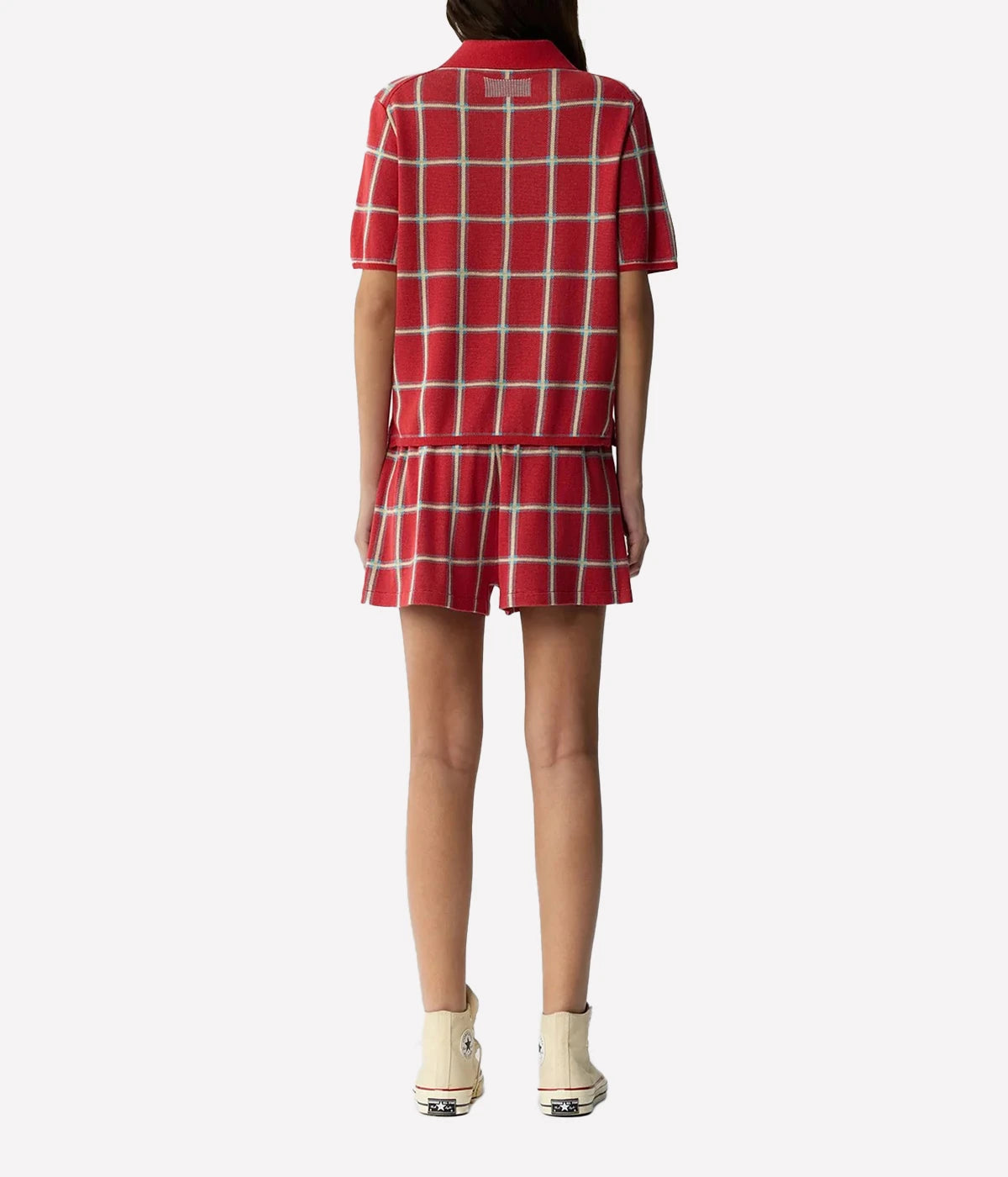 Picnic Plaid Shirt In Scarlet Combo