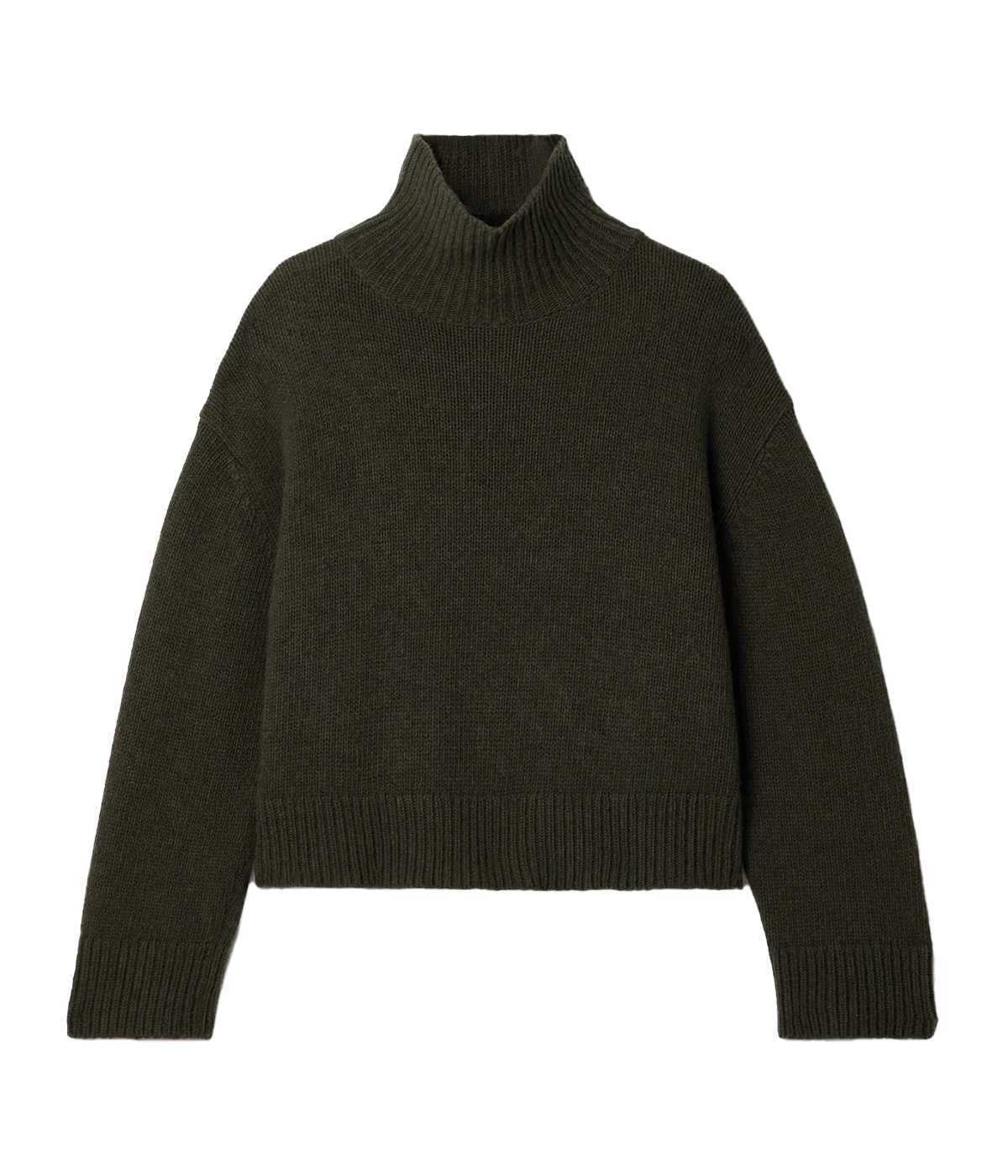 Luxurious Fabric: Crafted from soft wool, this sweater provides warmth and comfort, ideal for cooler weather.
Refined Design: Ribbed trims gently temper the loose shape, offering a relaxed yet refined silhouette that flatters.
Versatile Color: In an earthy shade, this sweater provides a refreshing alternative to classic black, effortlessly pairing with neutral tailoring or any wash of jeans.
