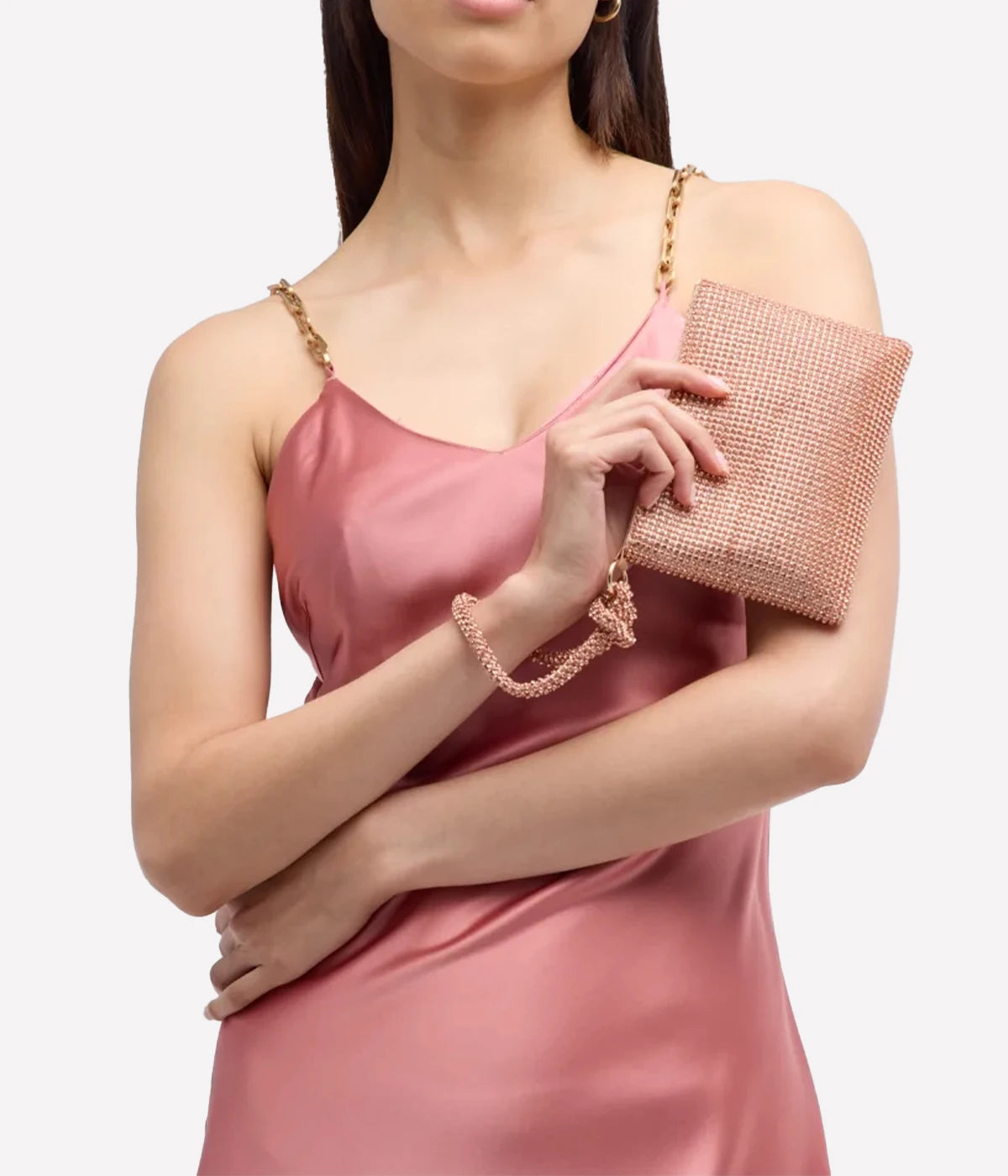 Poppy Knotted Wristlet in Blush