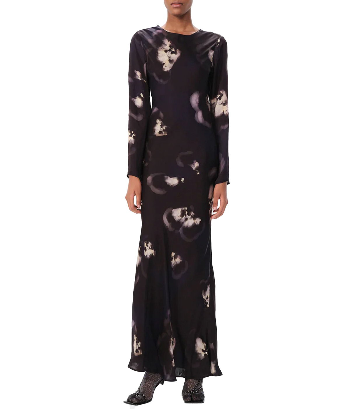 Quesada Midi Dress in Midnight Blue