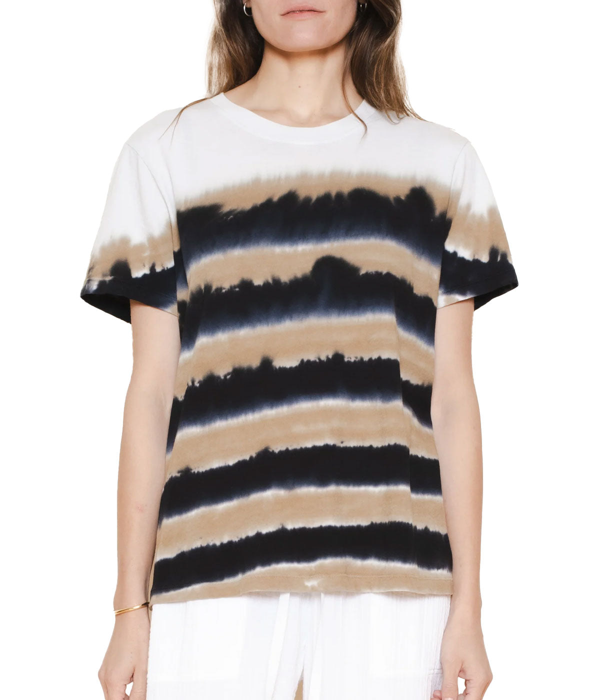 Betty Tee in Neutral Stripes