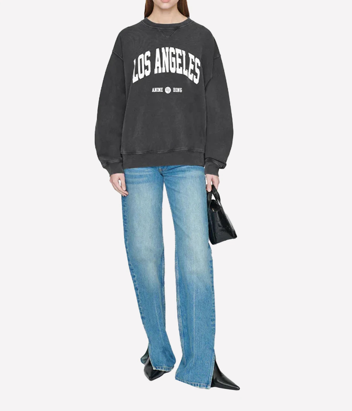 Ramona Sweatshirt Los Angeles in Washed Black